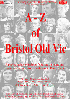 A to Z of Bristol Old Vic Exhibition Poster